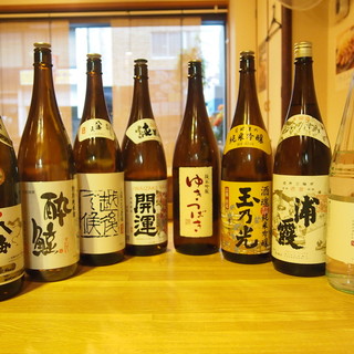 A wide variety of drinks are available. Local sake from all over Japan too!