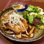 ジャム cafe 可鈴 - メインの『蓮根バーグ 木の子あんかけ』