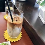 名次珈琲店 - 名次珈琲店のモーニングセット(アイス カフェラテ)