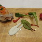 Grand rocher - 伊勢海老、サヨリ、はまぐりのミルフィーユ仕立て 