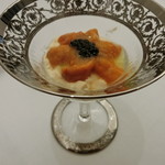 Grand rocher - 北海道産生ウニのババロア メロンピューレ