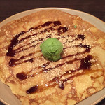 ブレッツ・カフェ・クレープリー - 黒蜜ときなこと抹茶のアイスクリーム