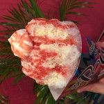 Shave ice+bar #POW - veryストロベリー ホイップトッピング テイクアウト用