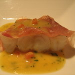 リストランテASO - アマダイの香草蒸し焼き　生ハム添え