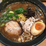 ラーメンむさし - ど根性 もとい ど濃厚ラーメン(^ ^)☆★★☆追加肉入り