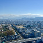 Okomeka Fe Mori No Tambo - ［2017/04］遠目ですが霞城跡の桜の木々が見えます。