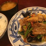 中華風家庭料理 ふーみん - ふーみん(豚肉ときくらげの玉子炒め定食)