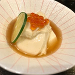Chiharu - 先付 湯葉いくら乗せ豆腐