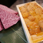 SATOブリアン - 見せ肉と雲丹