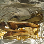 嵯峨沢館 - 松茸のホイール焼き