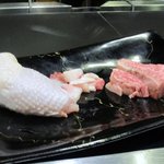 博多鉄板 じゅん - ジュンコースのお肉です。