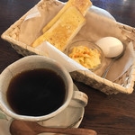 ふんわり茶房 - アメリカン モーニング 420円