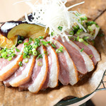 Grilled duck with magnolia miso