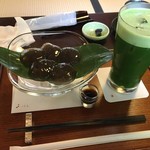 茶寮 宝泉 - 冷たい抹茶と生わらび餅
