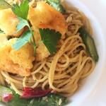 キャナリィ・ロウ - 料理写真:海老のフリットとハーブのアーリオオーリオ