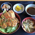 Tsukiji Ichiba - 鶏の塩だれ丼セット ¥780