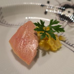 ファニエンテ - 酒粕のマリネしたフォアグラと朝採れのトウモロコシ