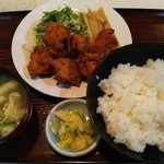 とき屋食堂 - 唐揚げ定食