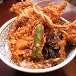 穴子海老天丼