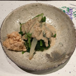 旬菜 おぐら家 - 鯛子と青菜の胡麻和え
