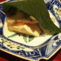 銀座 しのはら - (2017年4月　訪問)自家製玉子豆腐・みる貝・せみ海老・青森産雲丹・キャビア・カレンズ煮凝り　