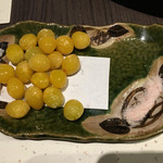 旬菜 おぐら家 - 銀杏の素揚げ