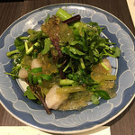 旬菜 おぐら家 - 春山菜と生ほたてのサラダ仕立て