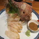 和食美酒 ほり米 - 活真つぶ貝刺し肝醤油添え