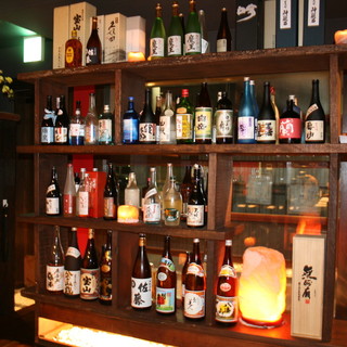 We have a wide selection of sake from Yamaguchi and all over the country.