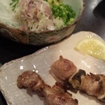 Katsuko san - アジたたき＆カルビ、ネギとり串焼