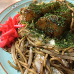 はとやお好み焼店 - ポテト焼きそば。