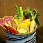 Uratemma Kobachiya - 旬野菜のアイスディップ（もくもくが溢れ出る）