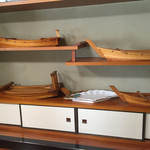 海さくら - 食事処の一角には 舟盛り用が・・