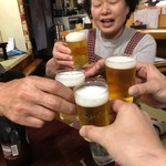 奥ながら - 改めて‥23時からの乾杯