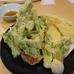 Kutsurogi Tei Yume Ya - 竹の子と山菜の天ぷら780円