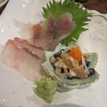 和食美酒 ほり米 - 黒そい刺し煎り酒添え