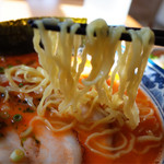 らぁ麺屋まるみ - 手もみ中細麺