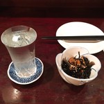 唐辛子 - 冩楽(純米吟醸) & お通し