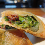 明道町中国菜 一星 - 春巻き（菜の花、ふきのとう、ホタルイカ）