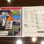 御馳走のおいでや本店 - メニュー（久保田・焼酎）