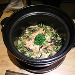 御料理 光安 - 桜エビと山菜のご飯