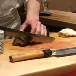 すし家 - しめ鯖の昆布太巻き⑩