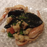 リストランテ サクラ - 2016.1　イカ墨のコルツェッティ　手長海老大好き！