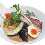 北野八番亭 - 泉州水なす冷やし胡麻和え麺