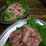 焼肉のけんぎゅう - 生ラム、上ホルモン