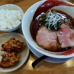 中華そば おしたに - 「醤油そば＆からあげ、ごはん中セット」980円