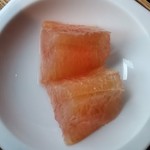 駒形前川 - [料理] デザート (グレープフルーツ)