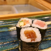 寿司英 - ひもきゅう、トロ鉄火、かんぴょう