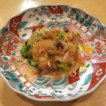 鮨松榮 - 桜海老と有精卵