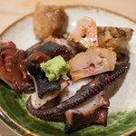 うを徳 - 2017.4 明石煮蛸、余市鮟肝